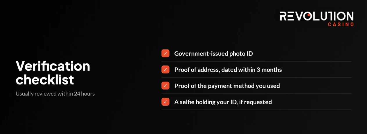 Pinpoint verification documents required
